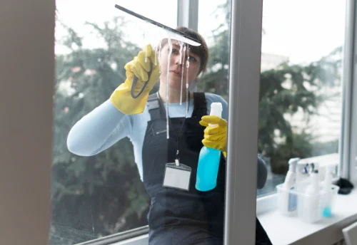 Nettoyage de vitres intérieures et extérieures à l'Épine